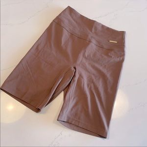 Gymshark Whitney Simmons brown bike shorts